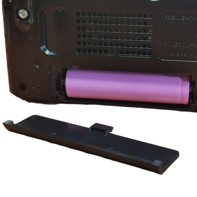 Радиоприёмник FM USB MicroSD Golon ICF-8 на аккумуляторе 18650 Золотистый