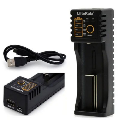 Универсальное зарядное устройство LiitoKala Lii-100 для АА, ААА, 18650, 16340 и др. аккумуляторов + Power Bank