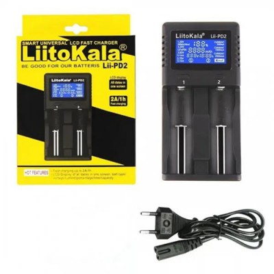 Зарядное устройство LiitoKala Lii-PD2 для 2x аккумуляторов АА/ААА/18650/26650/21700