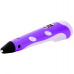 Набор 3D ручка с планшетом для рисования, ножницами, защитой для пальцев 3DPen 6 + 100 метров разноцветного PLA пластика Фиолетовая