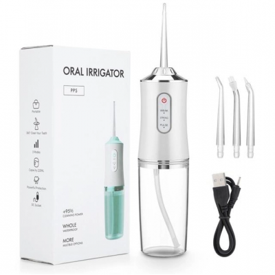 Ирригатор портативный электрический Oral Irrigator S3J2 для зубов Белый