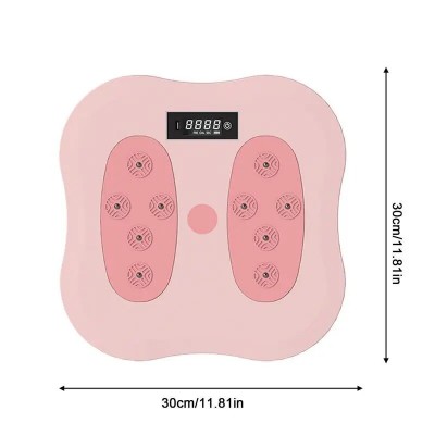Тренажер вращающийся диск Waist Twisting Disc с подсчетом калорий и массажем для стоп Массажер для ног Розовый
