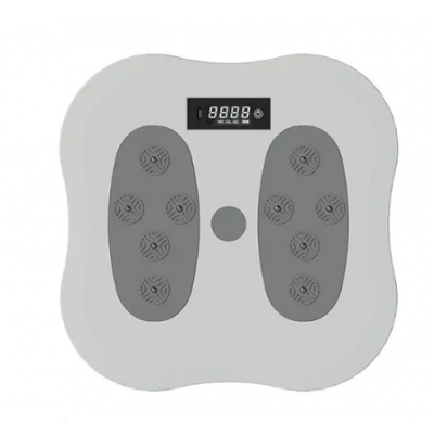 Тренажер вращающийся диск Waist Twisting Disc с подсчетом калорий и массажем для стоп Массажер для ног Серый