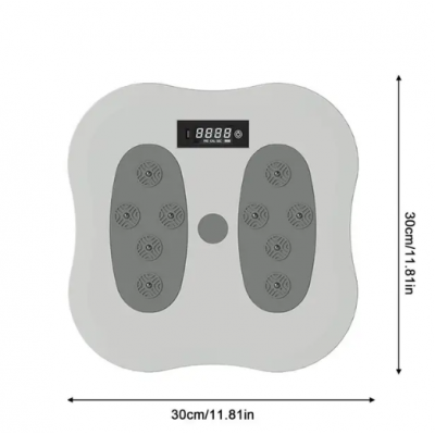 Тренажер вращающийся диск Waist Twisting Disc с подсчетом калорий и массажем для стоп Массажер для ног Серый