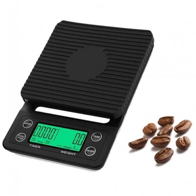 Весы цифровые для приготовления кофе MS-K07 5кг/0,1, влагостойкие, резиновый коврик