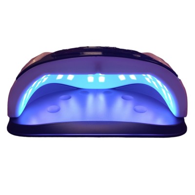 Лампа LED UV лед уф SUN G4 Max 72вт для маникюра, наращивания ногтей, гель лак 72 диода Белая с чёрным
