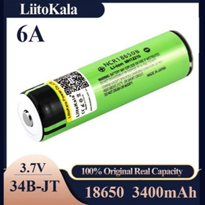 Аккумулятор 18650, LiitoKala NCR 34B-JT, 3400mAh Без защиты Оригинал