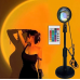 Проекционная разноцветная RGB LED лампа Sunset Lamp с эффектом заката с пультом, светильник заката/рассвета, 16 оттенков