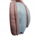 Беспроводные Bluetooth наушники с светящимися кошачьими LED ушками  JST-28 micro SD, AUX Розовые