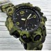 Часы наручные мужские SKMEI 1155BCMGN с подсветкой Зелёный камуфляж