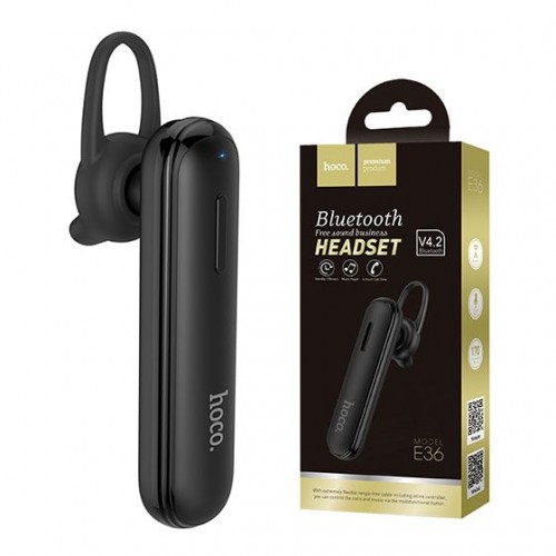 Bluetooth-гарнитура Hoco E36 Free Sound Business Bluetooth Headset Mono Чёрный