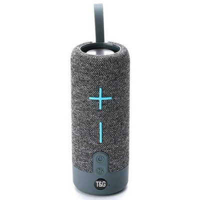 Портативная Bluetooth-колонка TG619C USB/TF с ремешком Серая