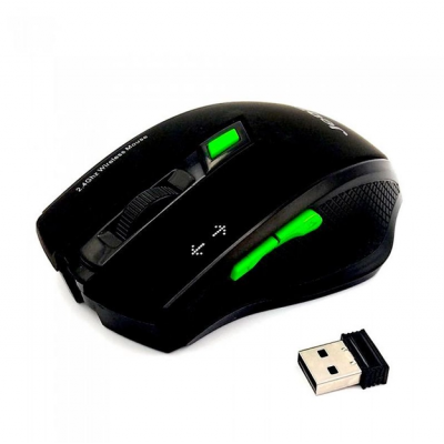 Беспроводная аккумуляторная мышь JEDEL W400 1600dpi мышка Чёрная
