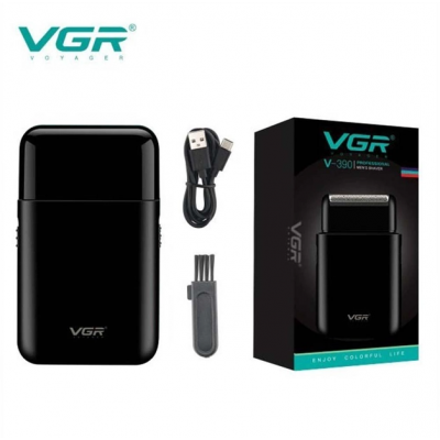 Электробритва беспроводная VGR V-390 с встроенным выдвижным триммером шейвер 5 Вт Черный
