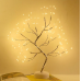 LED Светильник ночник дерево бонсай серебристого цвета с теплым светом USB + 3AA