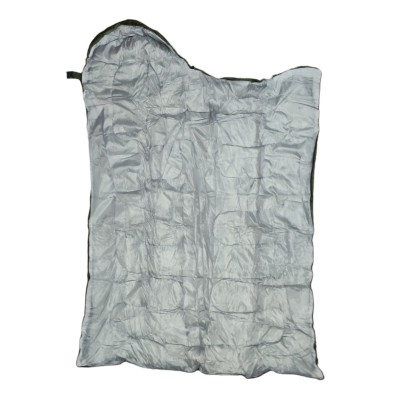 Спальный мешок зимний до -15° широкий 200*70см с капюшоном спальник одеяло с чехлом для переноски Тёмно-зелёный