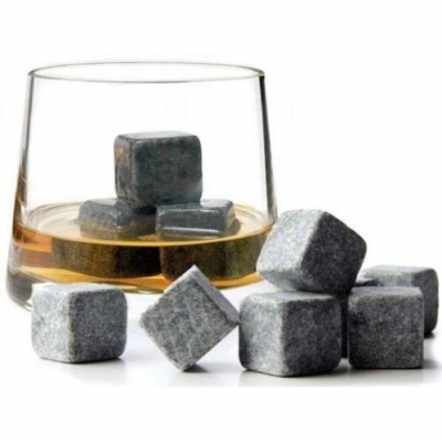 Набор камней для охлаждения виски Whiskey Stones 9 шт + чехол