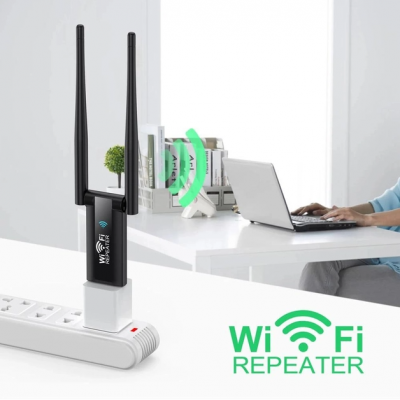 USB ретранслятор усилитель WiFi сигнала на 2 антены