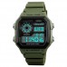 Мужские спортивные электронные часы Skmei 1299AG Темно-зелёные