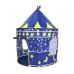 Детская игровая палатка шатер, складной вигвам для игр с сумкой для переноски 135 х 105 см Синий