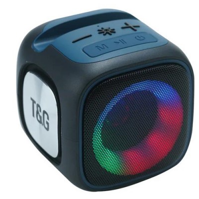 Портативная Bluetooth колонка TG359 7W с RGB подсветкой Чёрная