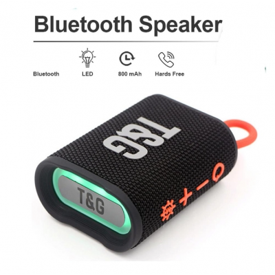 Портативная Bluetooth колонка TG396 5W радио  с подсветкой Черная