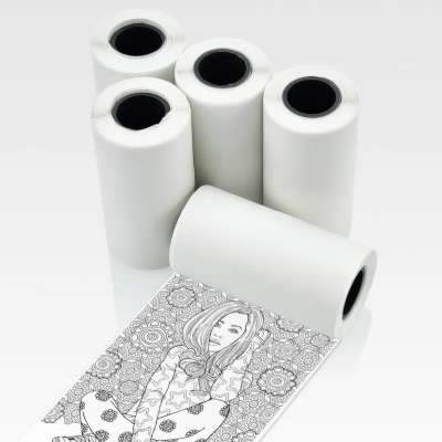 Набор Самоклеющейся бумаги для мобильного мини термопринтера Mini printer 5шт упаковка