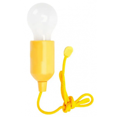 Фонарь-лампа X-Balog BL 15418 светодиодный на шнурке работает от батареек Желтый