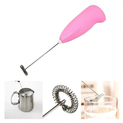 Портативный капучинатор-вспениватель для сливок и молока FUKE Mini Creamer Розовый