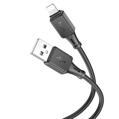 Кабель для телефона USB to Lightning Apple iPhone HOCO X101 100см 2,4A Черный