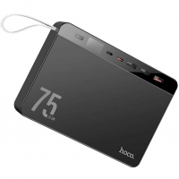 Внешний аккумулятор Power bank HOCO J94 Overlord 22.5W 75000mAh PD22,5W+QC3.0 батарея быстрая зарядка Чёрный