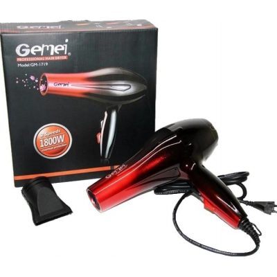 Фен для укладки и сушки волос GEMEI GM-1719 1800W