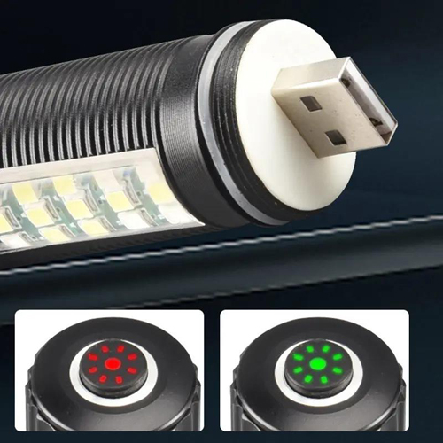 Фонарь 2 в 1 SY-2209-Р50+18SMD, Li-Ion аккум., индикация заряда, ЗУ USB, zoom