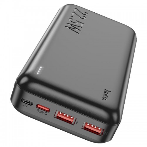 Внешний аккумулятор Power bank  HOCO J101A Astute 22.5W 20000mAh PD22,5W+QC3.0 батарея быстрая зарядка Чёрный