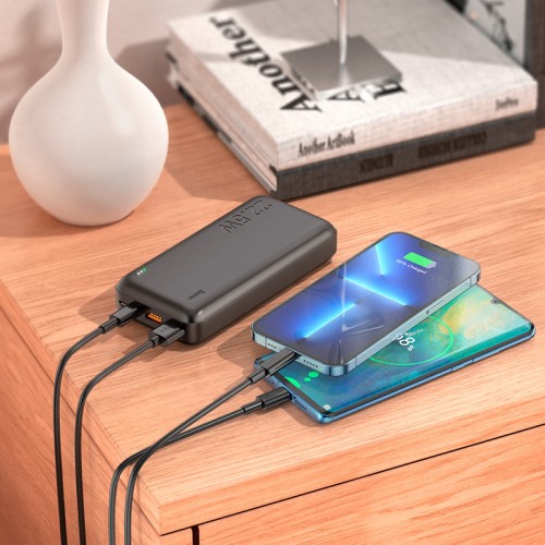 Внешний аккумулятор Power bank  HOCO J101A Astute 22.5W 20000mAh PD22,5W+QC3.0 батарея быстрая зарядка Чёрный