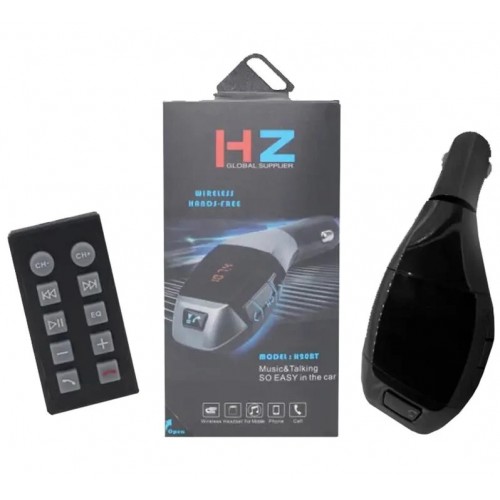 Автомобильный FM трансмиттер модулятор H20 Bluetooth MP3 Черный