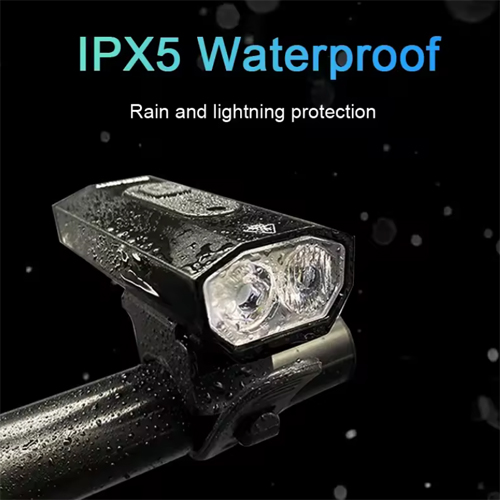 Велосипедный передний BK-01 Pro-2XPE, ALUMINUM, индикация заряда, Waterproof, аккум., ЗУ Type C Велофара