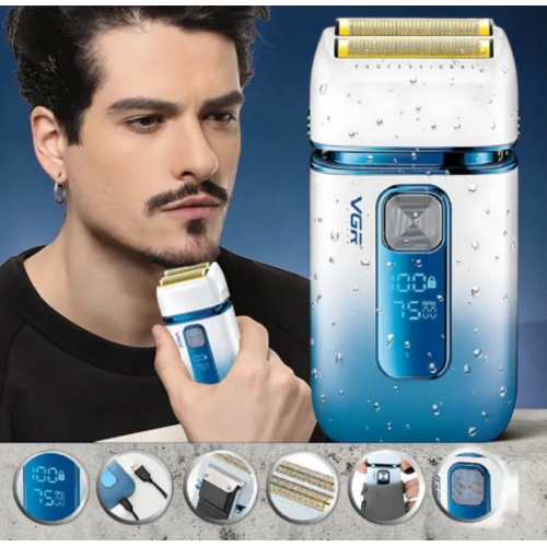 Бритва Шейвер VGR V-362 для сухого и влажного бритья Электробритва для лица