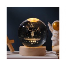 Декоративный 3D ночник хрустальный шар Crystal Ball (52493)