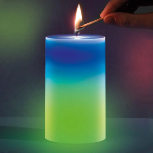 Свечка из воска с подсветкой Magic Candle 7 color свеча Синяя