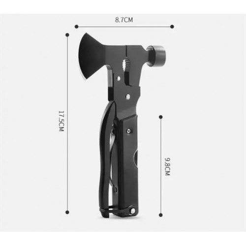 Мультитул 9 в 1 туристический, универсальный, походный, с чехлом MTA83 F-1