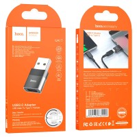 Переходник Hoco UA17 Type-C to USB Черный