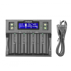 Зарядное устройство LiitoKala Lii-D4XL на 4+2 каналов для Ni-Mh/Li-ion/LiFePo4/крона, 220V/12V, LED+LCD 