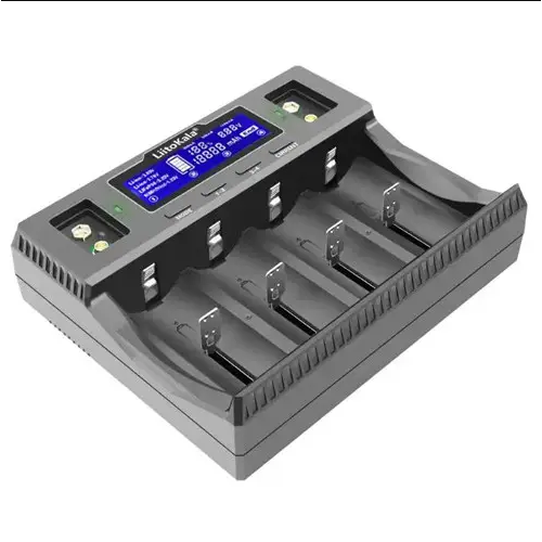 Зарядное устройство LiitoKala Lii-D4XL на 4+2 каналов для Ni-Mh/Li-ion/LiFePo4/крона, 220V/12V, LED+LCD 