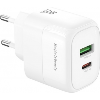 Сетевое зарядное устройство XO L137 - 20W PD USB-C & 18W QC USB-A быстрая зарядка