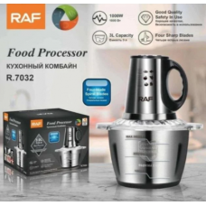 Кухонный комбайн измельчитель RAF R.7032 1000W 3L чоппер из нержавеющей стали
