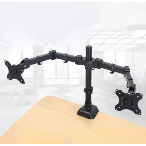 Крепление для двух мониторов настольный кронштейн 17"-33" UKC Z022