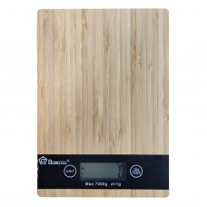 Электронные кухонные деревянные весы до 7 кг Domotec MS-A