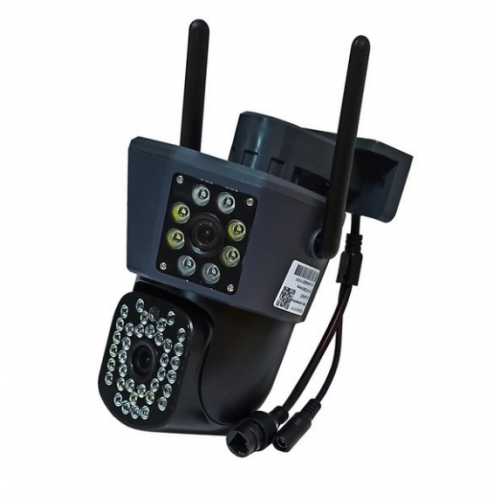 Уличная WIFI камера видеонаблюдения 9MP, 3 объектива C360 home, поворотная три линзы