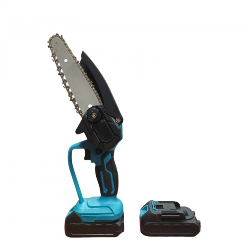 Бесщеточная Аккумуляторная цепная мини-пила 6 inch Electric SAW в кейсе / 2 аккумулятора 4А/ч